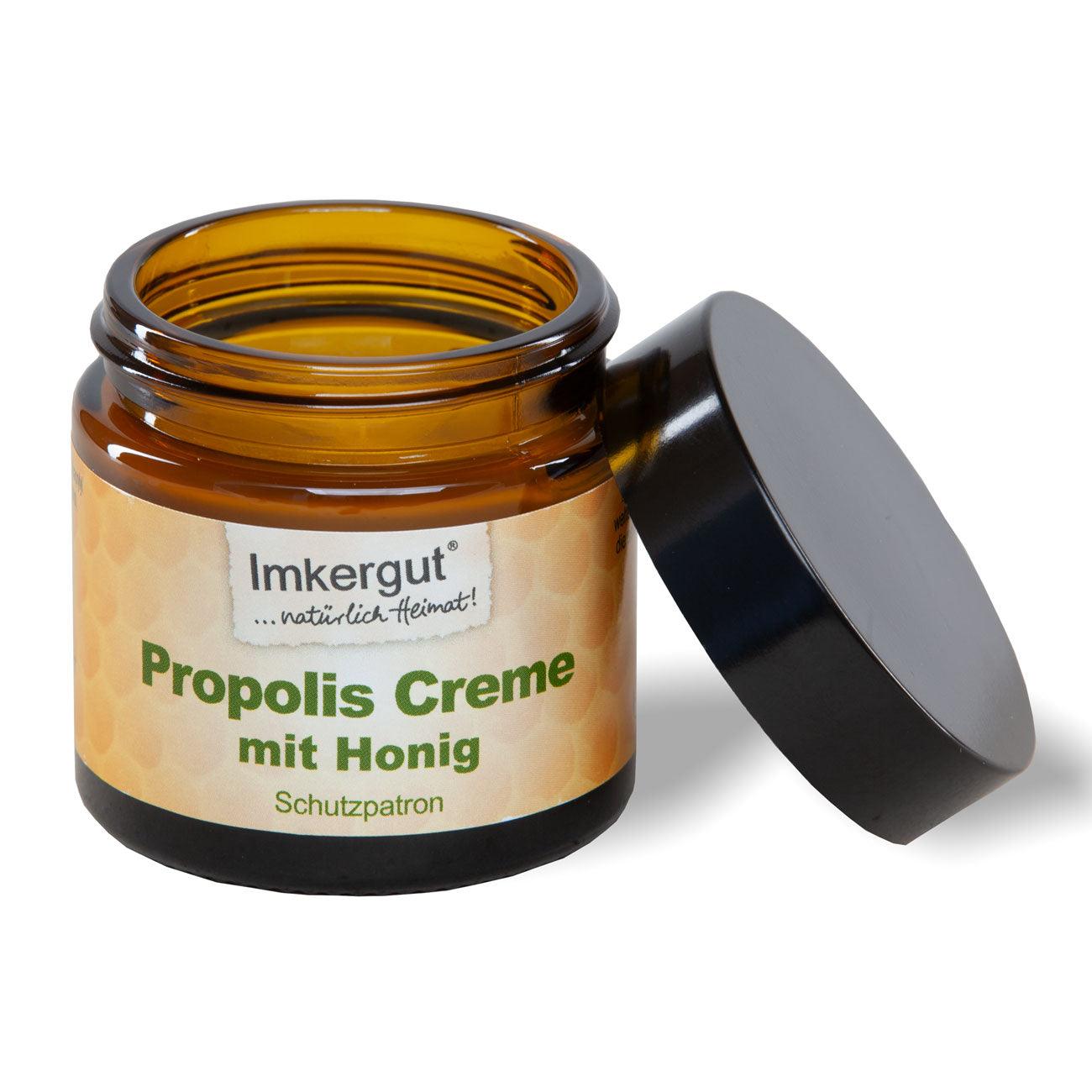 Propolis Creme mit Honig im 50 ml Tiegel - Schutzpatron - - bever-naturversand