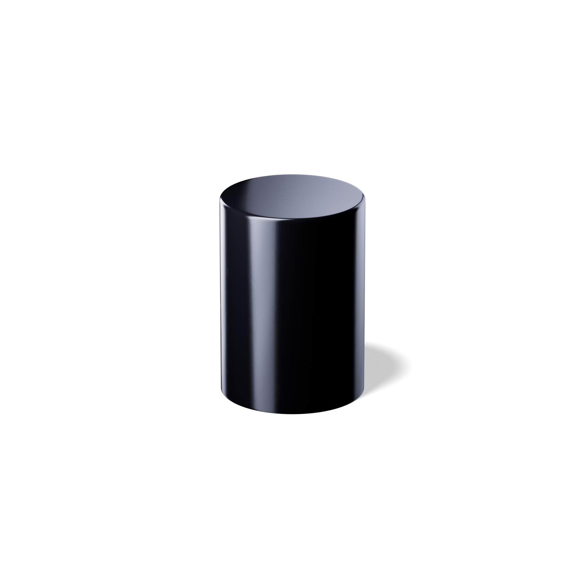 Roll-on-Verschluss DIN18, PP, schwarzer Einsatz, polierte Glas-Kugel, schwarzer Deckel (Orion)