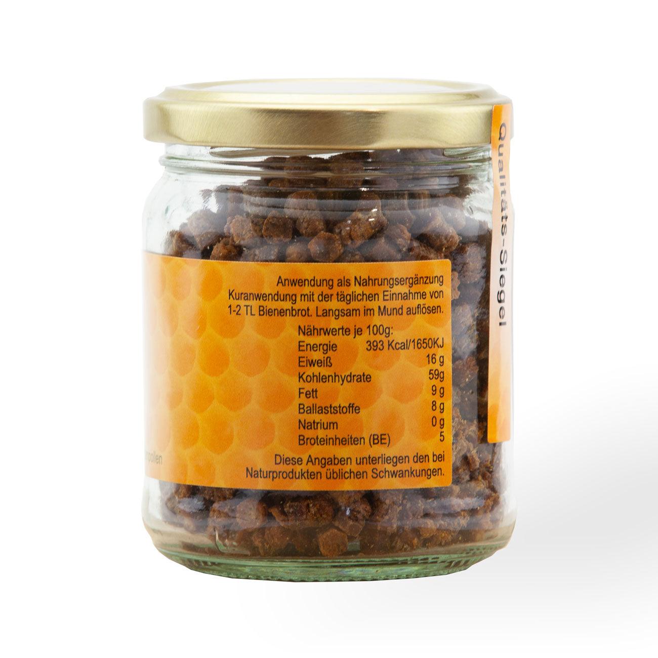 Perga Bienenbrot 100 g - fermentierter, aufgeschlossener Blütenpollen - bever-naturversand