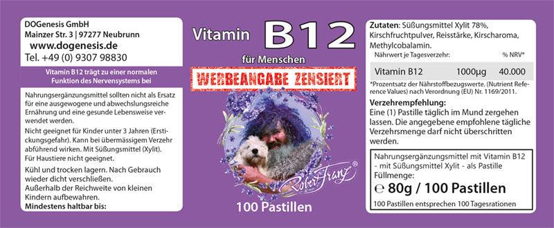 Vitamin B12 Pastillen von Robert Franz - bever-naturversand