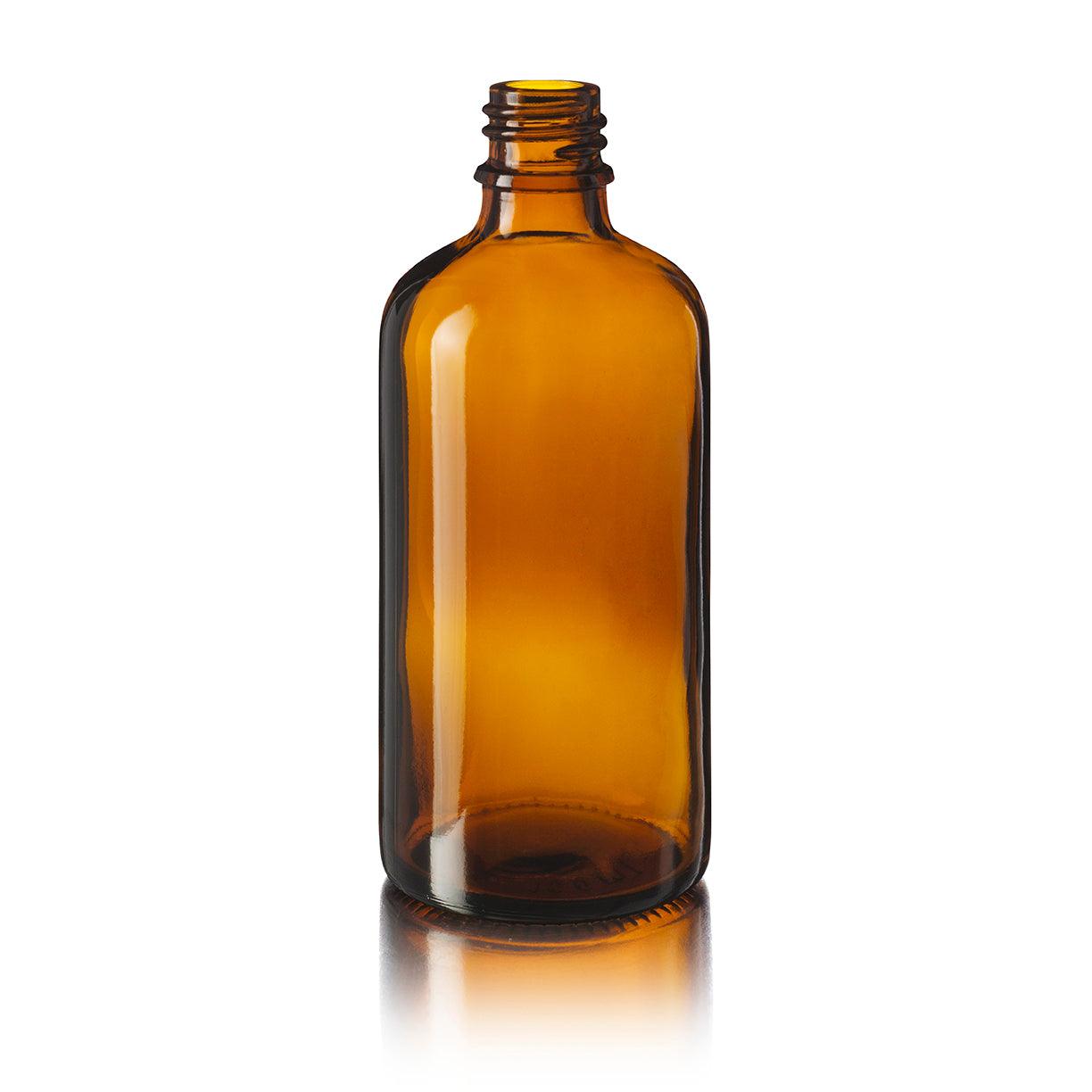 Dropper bottle Ginger 100 ml, DIN18, Amber - bever-naturversand