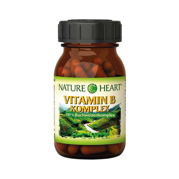 NATURE HEART Vitamin B KOMPLEX - 1 Glas mit 60 Kapsel - bever-naturversand