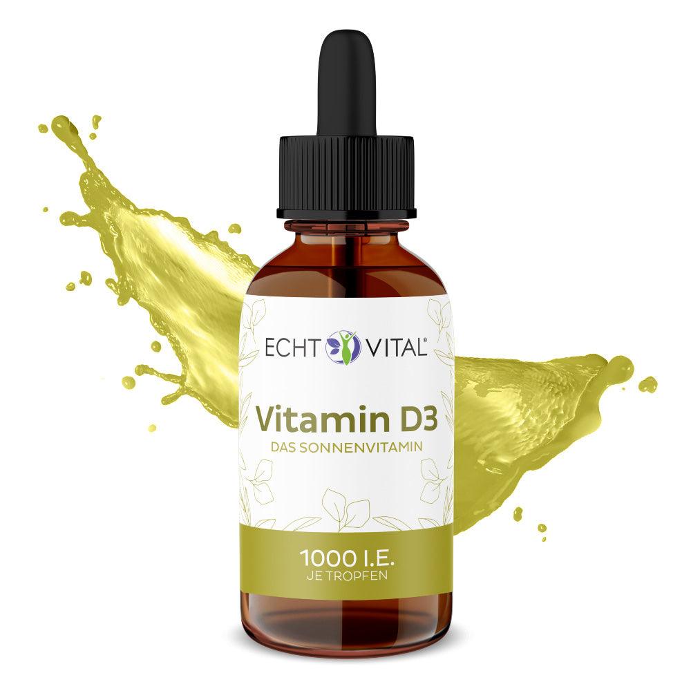 Echt Vital Vitamin D3 - 1 Flasche mit 50 ml - bever-naturversand