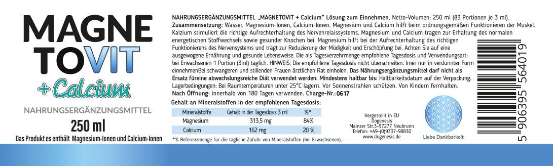 MAGNE TOVIT + Calcium 250ml von Robert Franz - bever-naturversand