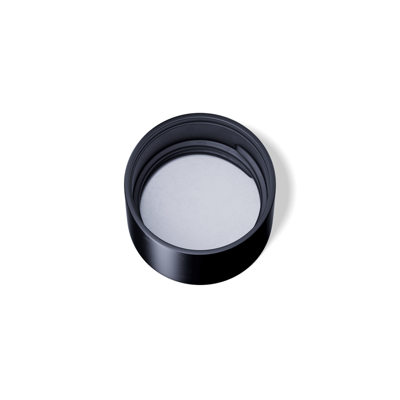 Kappe Sence, 24/410, PP, black matte, white inlay - bever-naturversand