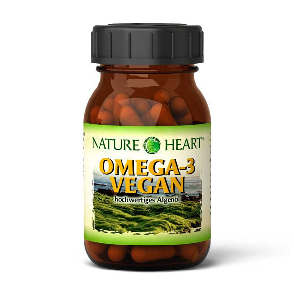 NATURE HEART Omega-3 vegan - 1 Glas mit 60 Kapseln