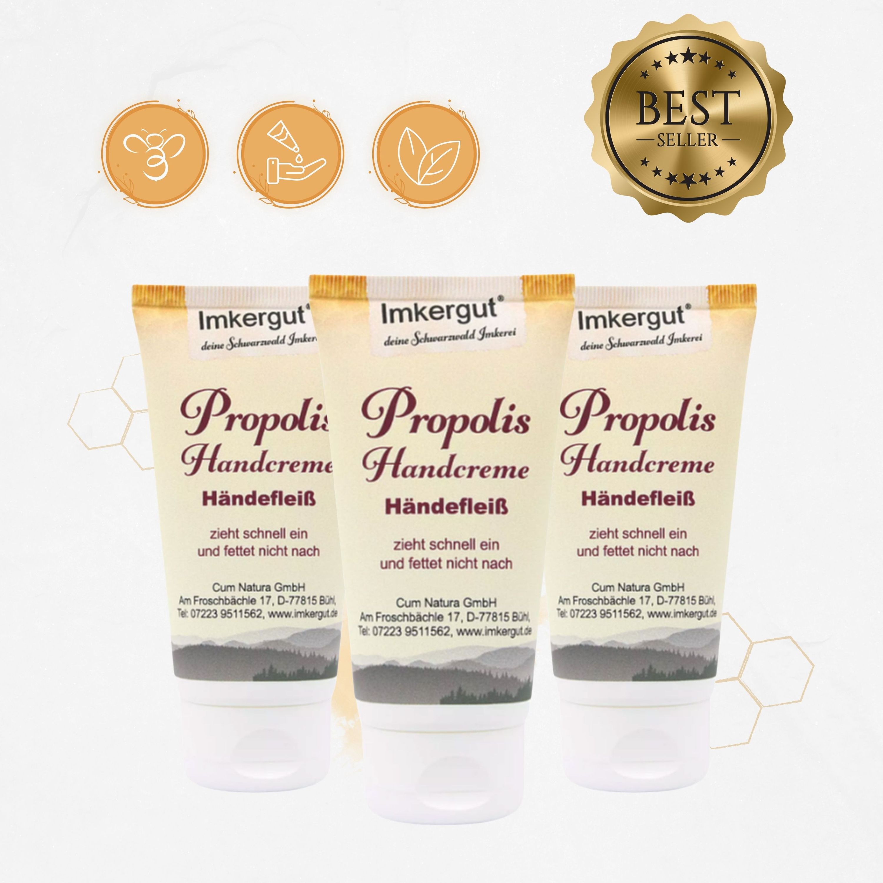 Propolis Handcreme 75ml im 3er Set - 