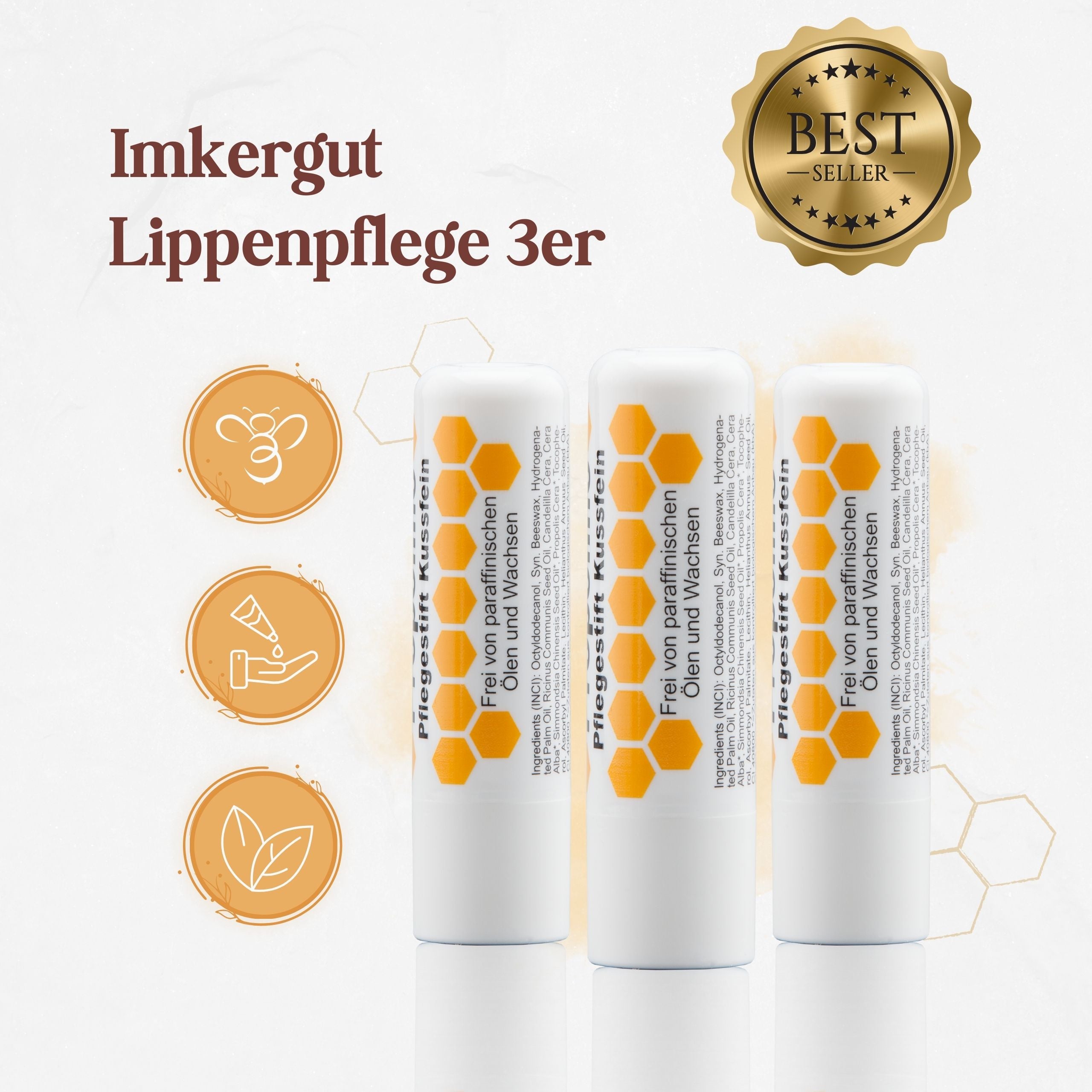 Propolino® Lippen-Pflegestift 3er Set Sparpreis