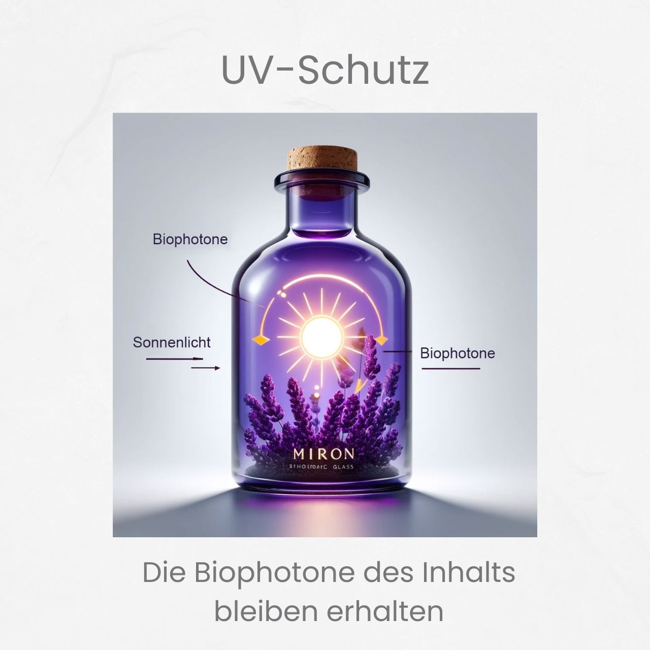 ApoGiants - Violettglas 1000 ml Apothekerglas (Libra) von MIRON®