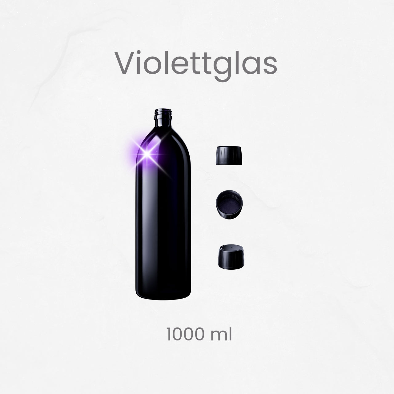 Energiegeladene Getränke: 1L Aquarius Trinkflasche aus patentiertem Violettglas inkl. Verschluss