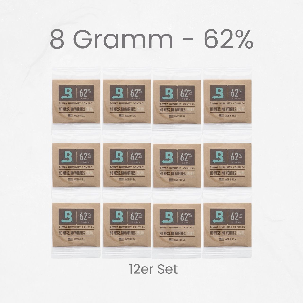 Hygro Packs für Violettglas 1000 ml - 300 ml Schimmelprävention (8g / 62%) von Boveda®