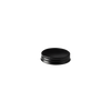 Deckel Clio 169 für Miron® Weithalsglas 100 ml-Kurzform, 48/400, Schwarz aus Weißblech