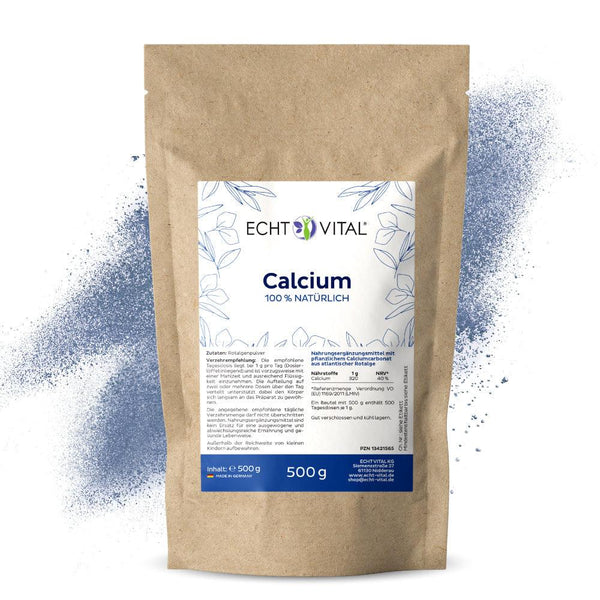 Echt Vital Calcium - 1 Beutel mit 500 g Pulver - bever-naturversand