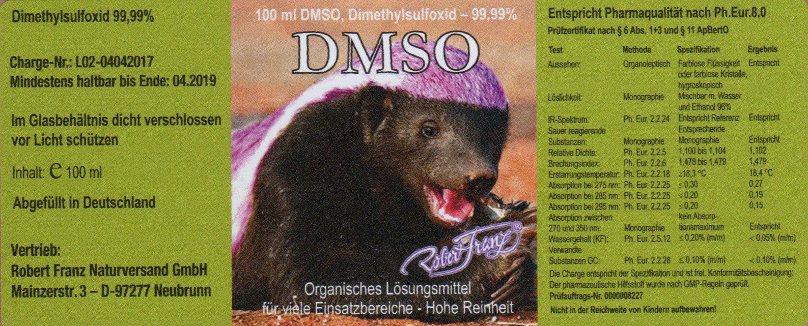 DMSO 100ml von Robert Franz - bever-naturversand