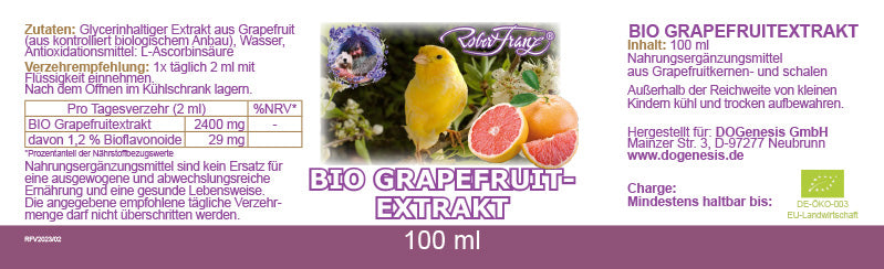 BIO Grapefruitextrakt 100 ml von Robert Franz