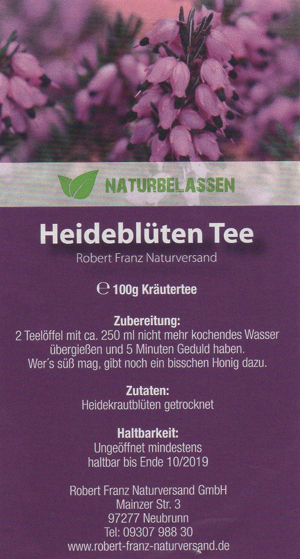 Heideblüten Tee 100 gr. von Robert Franz - bever-naturversand