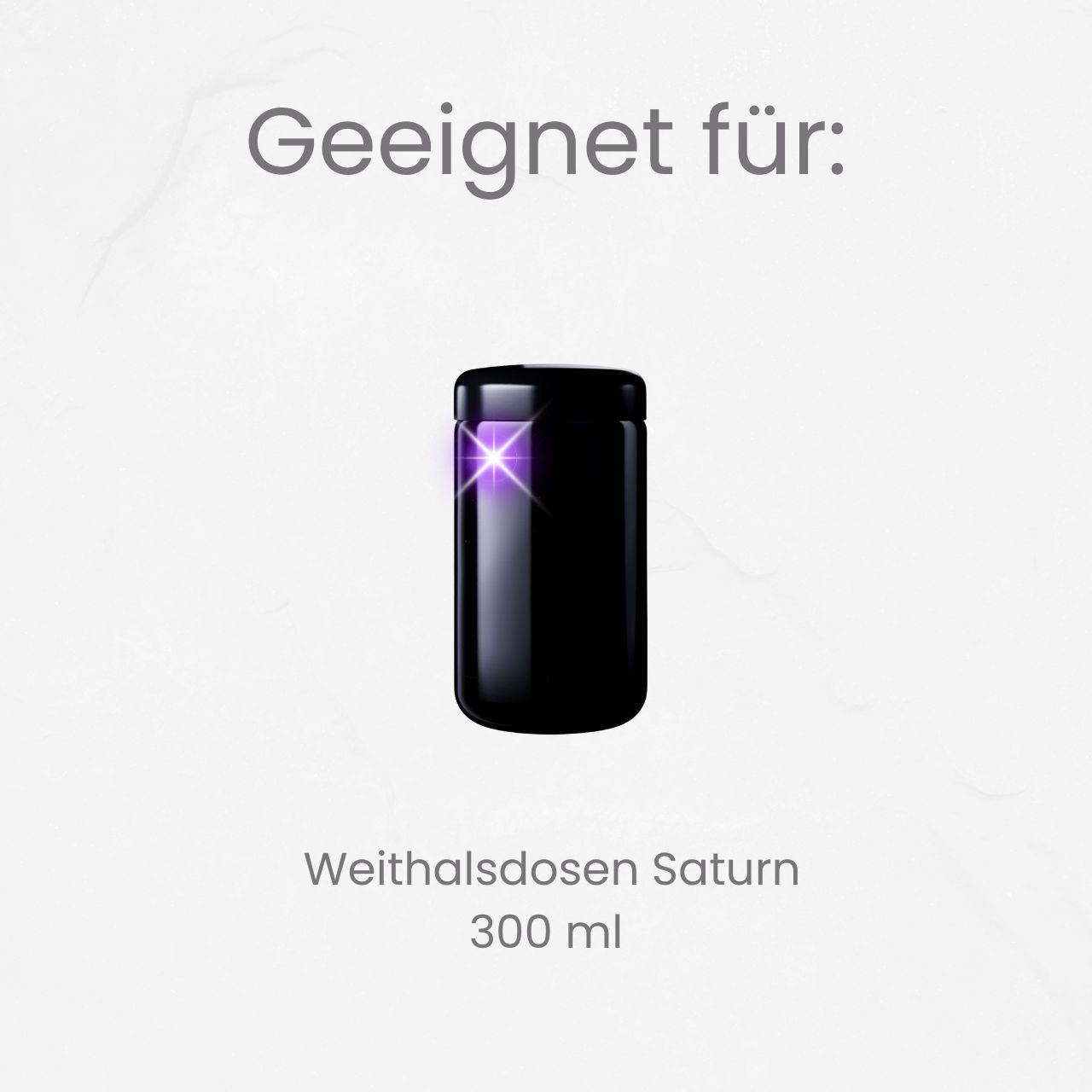 Hygrometer Deckel für Violettglas Weithalsdose 300 ml von Miron®