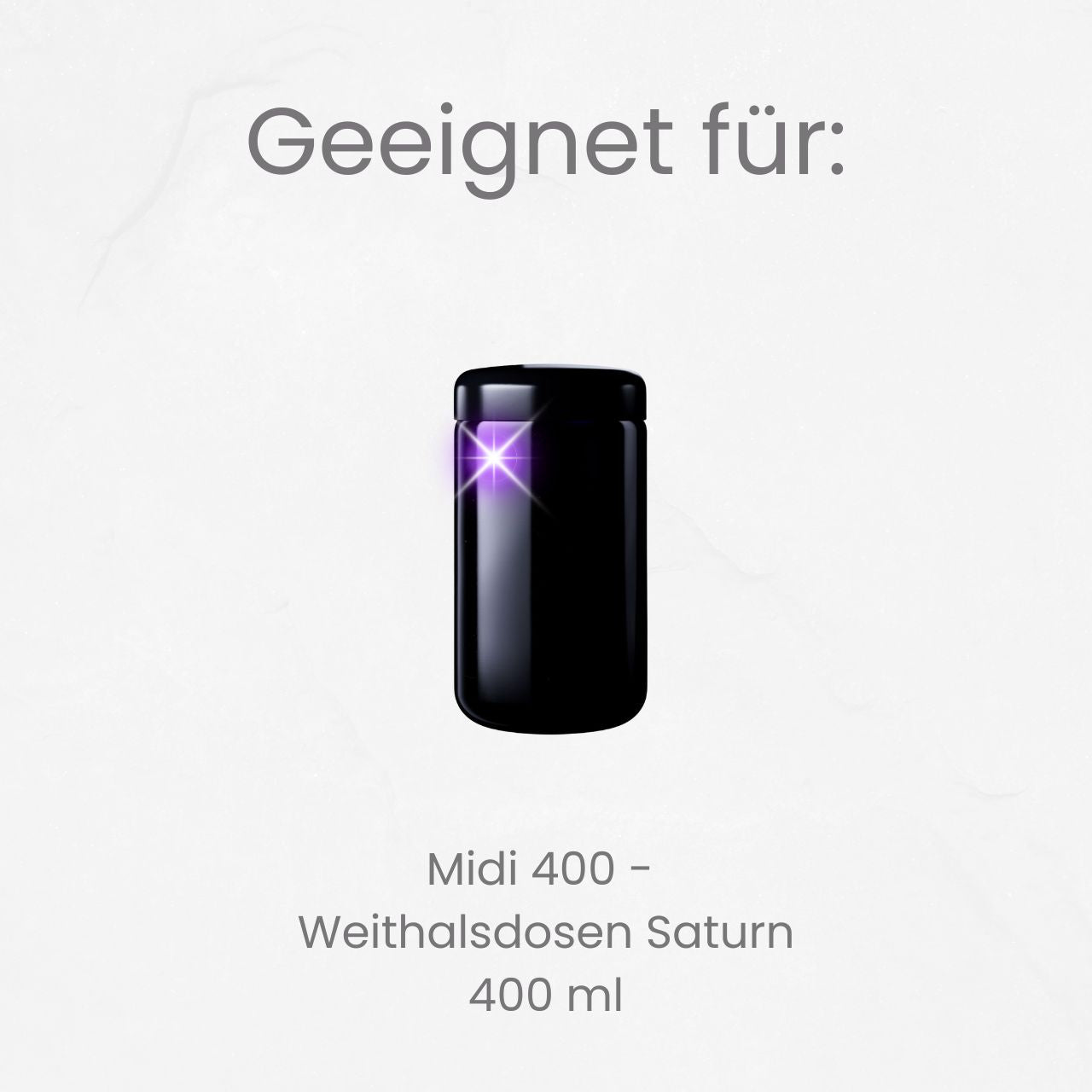 Hygrometer Deckel für Midi 400 & Violet Reserve - Weithalsdose (Saturn) 250 ml