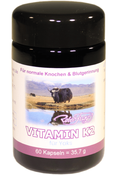 Vitamin K2  60 vegane Kapseln für Menschen von Robert Franz