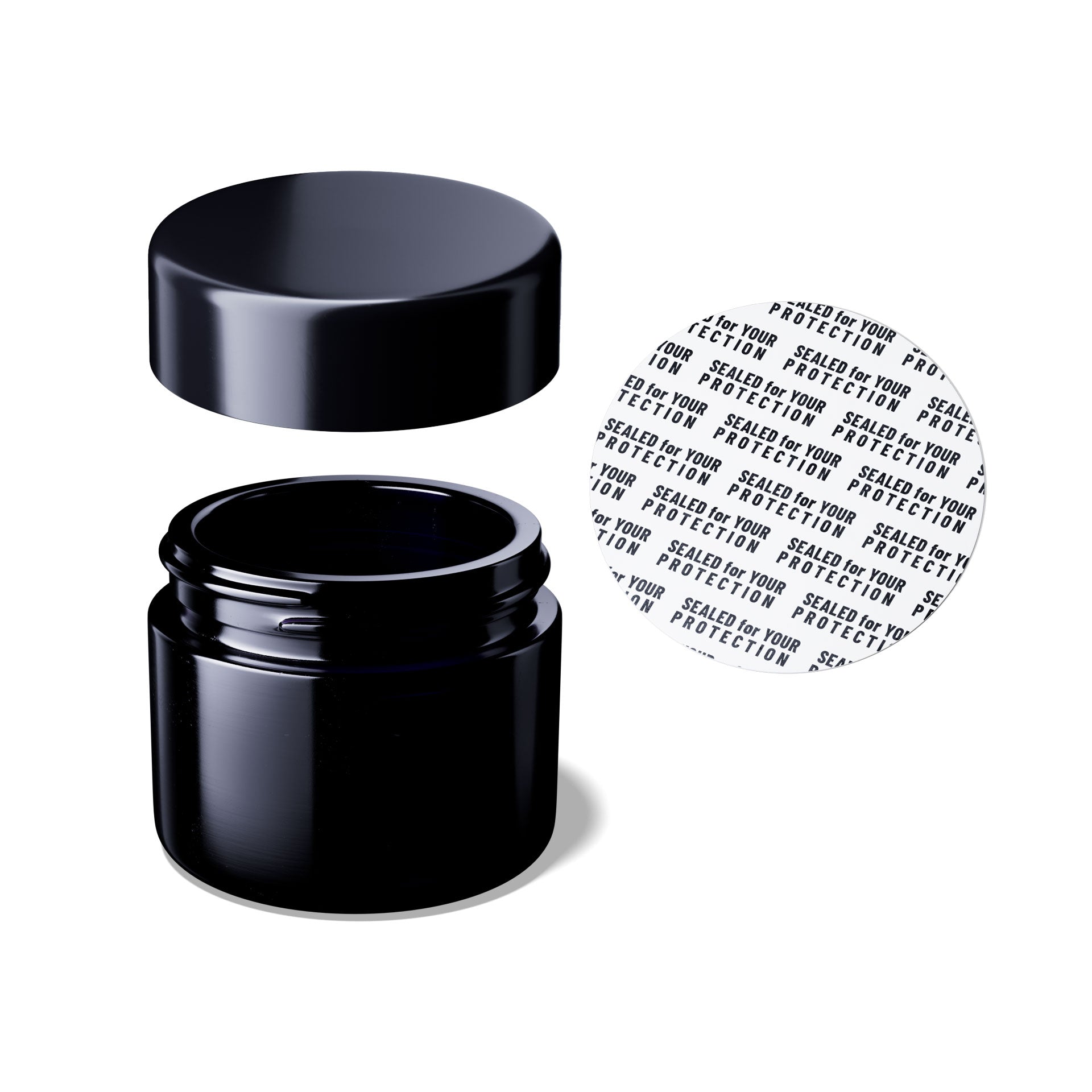 Hochwertige Miron Kosmetikdosen Ceres aus Violettglas 50 ml im 6er Set inkl. Deckel Urea und Versiegelung