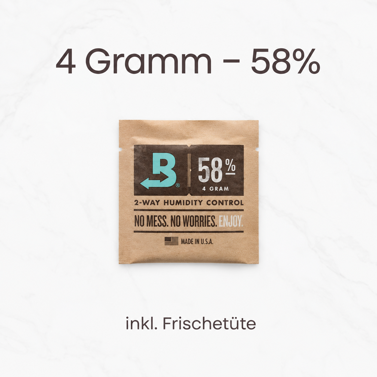 Hygro Packs für Violettglas 1000 ml - 300 ml Schimmelprävention (4g / 58%) von Boveda®