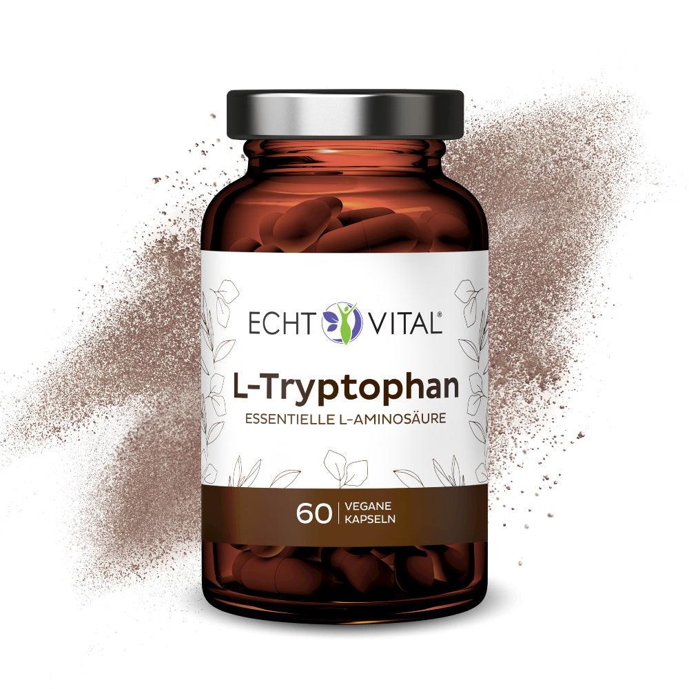 Echt Vital L-Tryptophan - 1 Glas mit 60 Kapseln - bever-naturversand