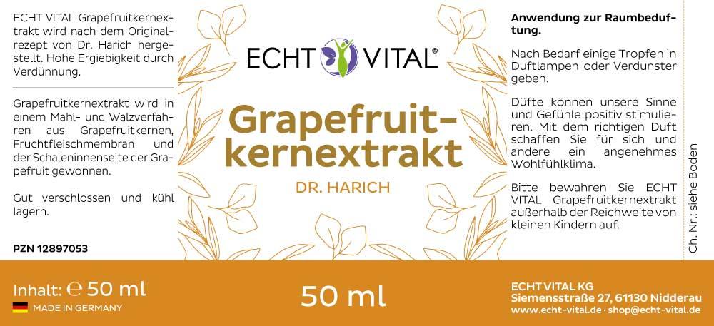 ECHT VITAL Grapefruitkernextrakt - 1 Flasche mit 50 ml - bever-naturversand