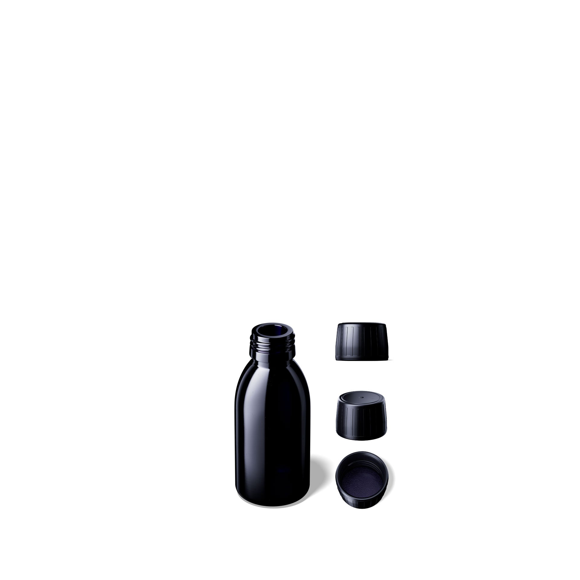 Wasserflaschen Aquarius 100 ml im 6er Set inkl. Deckel
