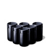 Weithalsglas Saturn 100 ml,48/400, im 6er Set - Kurzform - inkl. Deckel und Versiegelung