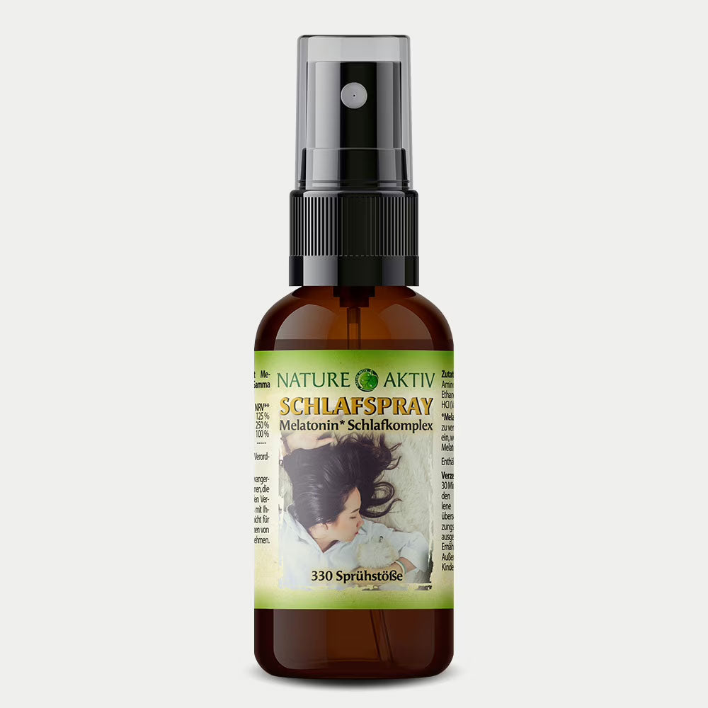 Nature Aktiv Schlafspray – Melatonin*-Schlafkomplex mit B-Vitaminen und GABA
