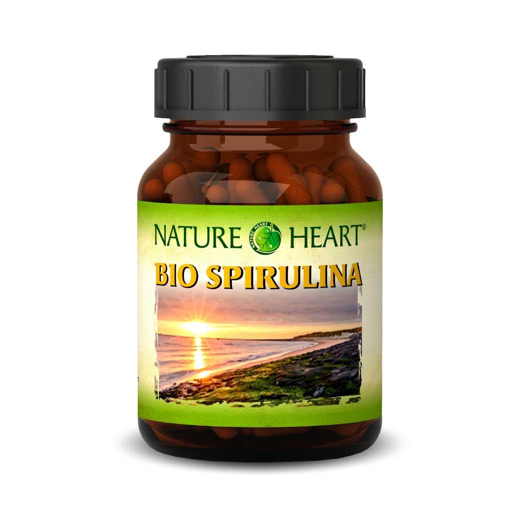 NATURE HEART Bio Spirulina - 1 Glas mit 300 Presslingen - bever-naturversand