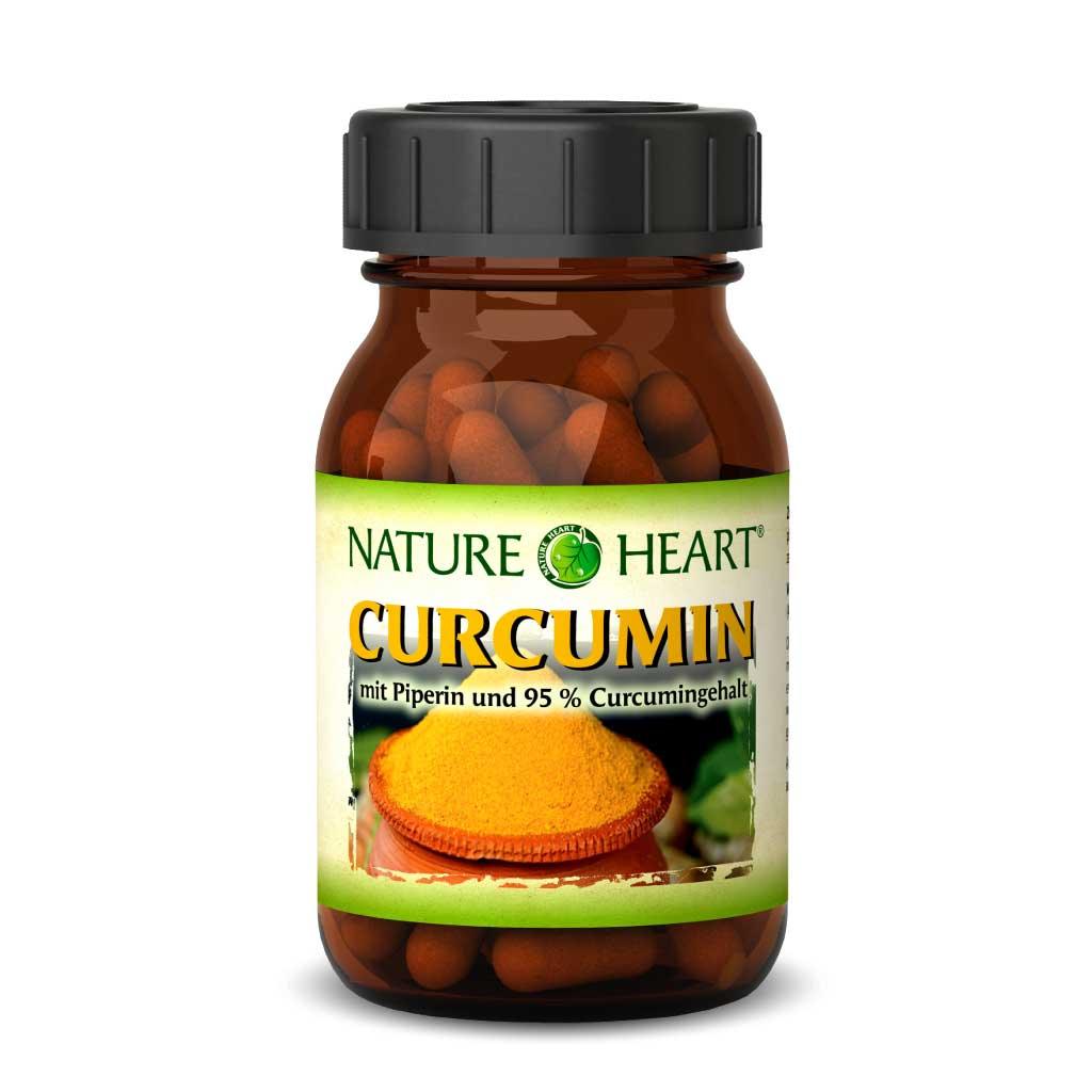 NATURE HEART Curcumin - 1 Glas mit 60 Kapseln - bever-naturversand