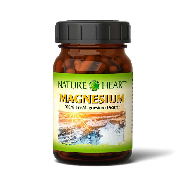 NATURE HEART Magnesium - Tri-Magnesium Dicitrat - 1 Glas mit 120 Kapseln - bever-naturversand