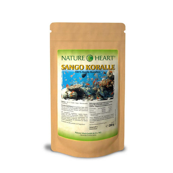 Nature Heart Sango Koralle - 1 Beutel mit 200 g Pulver - bever-naturversand