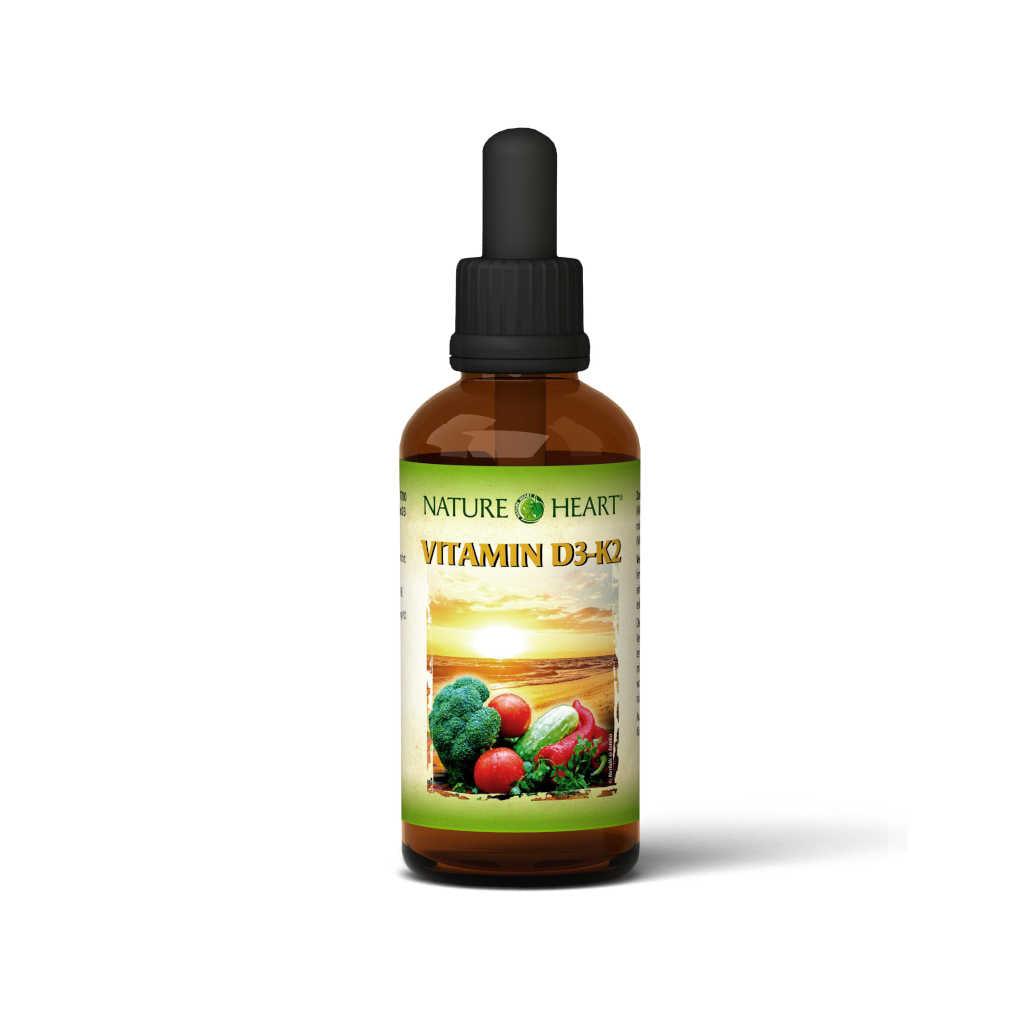 NATURE HEART Vitamin D3-K2 1 Flasche mit 50 ml - bever-naturversand