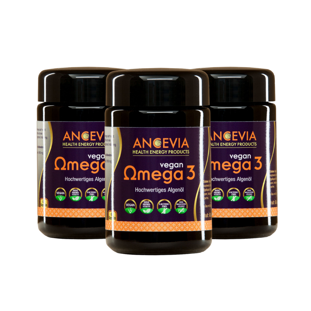 Ancevia Omega-3 Kapseln DHA + EPA vegan (3er Set) MHD 12/2025
