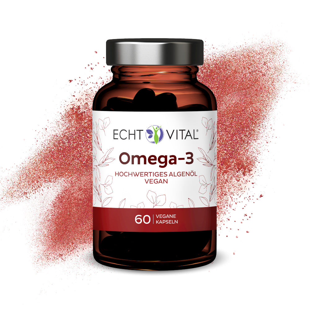 ECHT VITAL Omega-3 vegan - 1 Glas mit 60 Kapseln