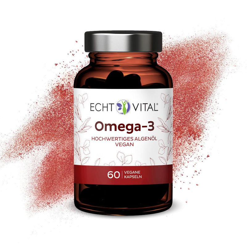 ECHT VITAL Omega-3 vegan - 1 Glas mit 60 Kapseln