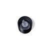 Manipulationssicherer Schraubverschluss DIN18, Typ II, mit vertikalem Tropfeinsatz (0,7 mm) – Schwarz matt, für Miron® Tropfflaschen Orion 5–100 ml
