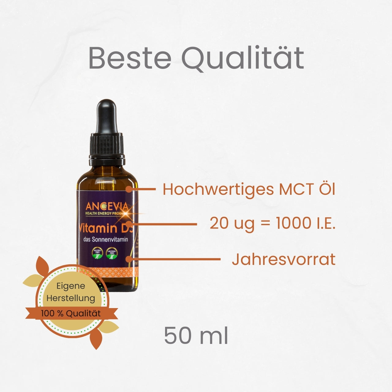 Nährstoff-Quartett (D3, K2, Mg, OPC) von Ancevia®