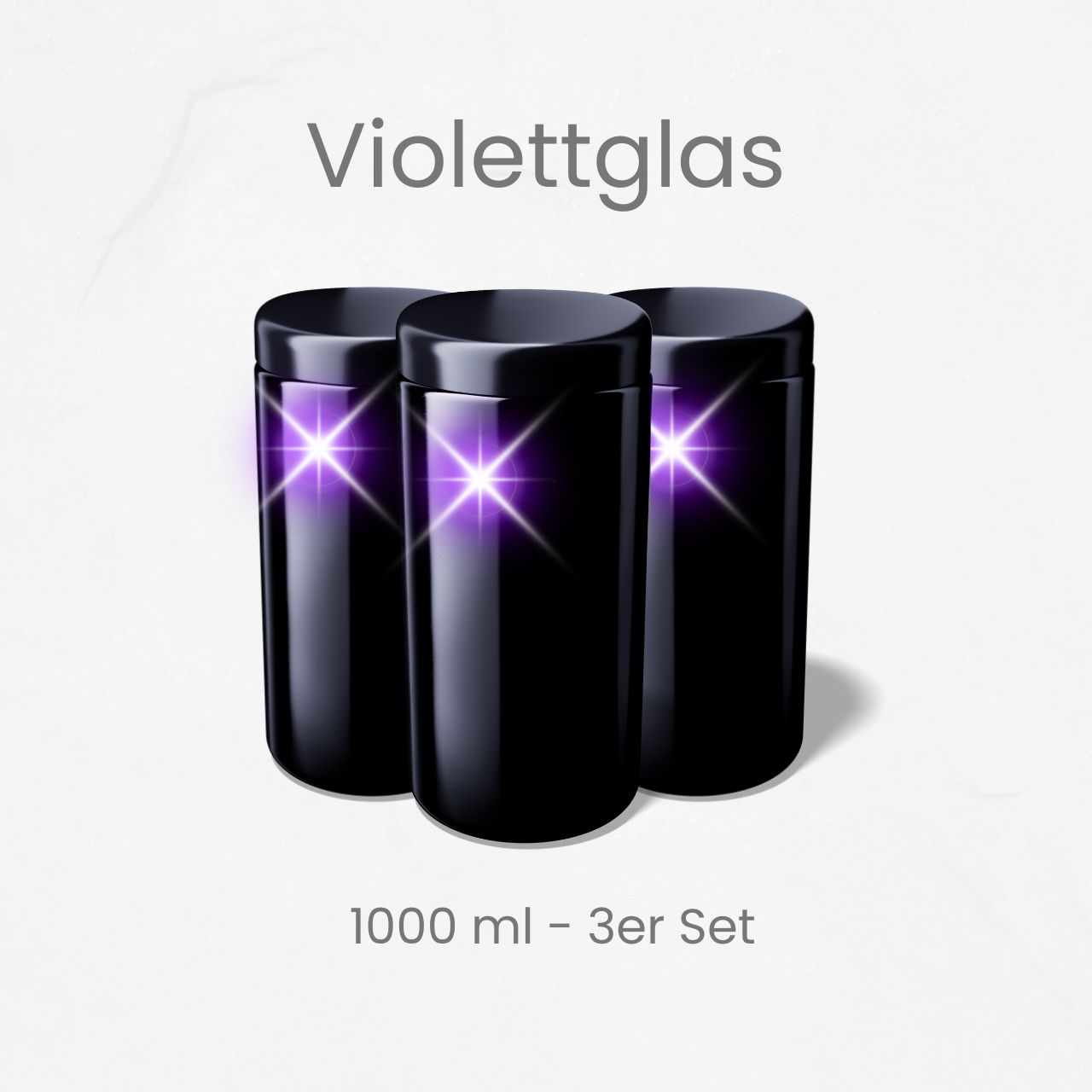 Natürliche Konservierung - Violet Giants: MIRON Glas 1000 ml Weithalsdose Saturn