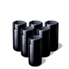 Weithalsglas Saturn aus Miron® Violettglas 100 ml im 6er Set-inkl. Deckel und Versiegelung - Langform -
