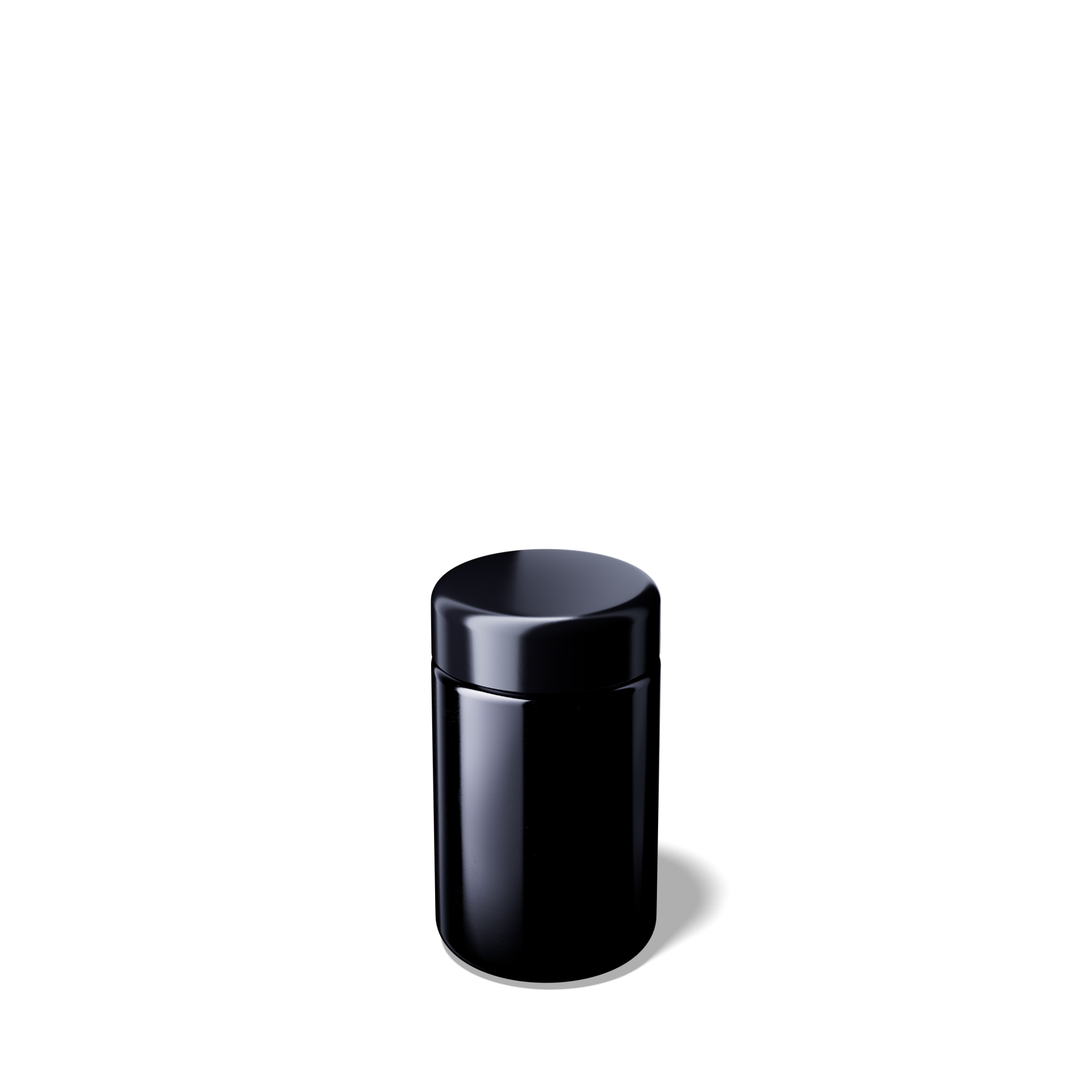 Weithalsglas Saturn 100 ml aus Miron® Violettglas inkl. Deckel und Versiegelung -Kurzform-