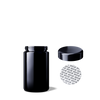 Hochwertige Weithalsdosen aus Violettglas - 200 ml inkl. Deckel und Versiegelungen