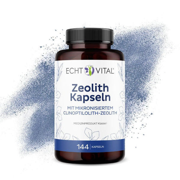 ECHT VITAL Zeolith - 1 Glas mit 144 Kapseln - bever-naturversand