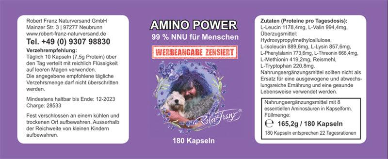 Amino Power 99% NNU von Robert Franz - bever-naturversand