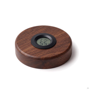 Holzdeckel Nussbaum für Saturn 500 ml (75/400) – geölt – inkl. Hygrometer