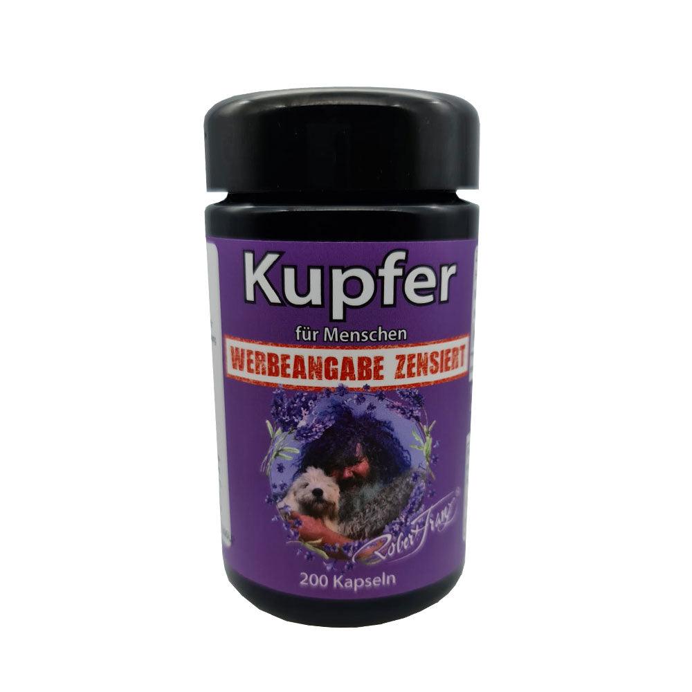 Kupfer 200 vegetarische Kapseln a 1,5 mg von Robert Franz - bever-naturversand