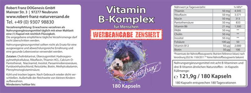 Vitamin B Komplex 180 Kap. von Robert Franz - bever-naturversand