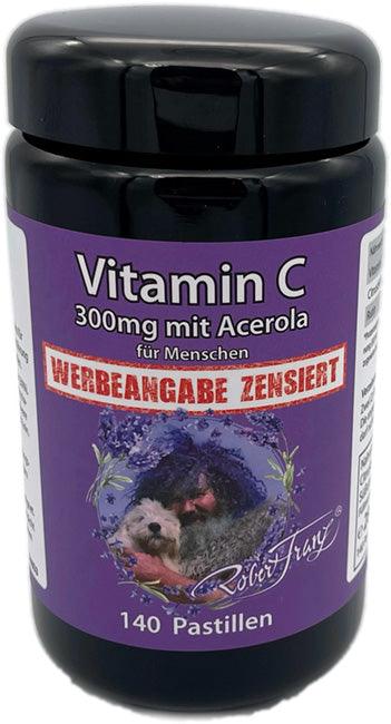 Vitamin C 300 mg mit Acerola - 140 kauBAR Pastillen von Robert Franz - bever-naturversand